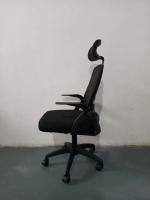 Silla de Oficina con Soporte Lumbar Giratoria Escritorio Sillon Ruedas Despacho casa salon habitacion ergonómica Gaming, escritorio, silla nordico tulipu NEGRO GRIS BLANCO - details 4