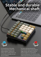 Teclado Numérico Mini APAYADO K33 33 Teclas Tejido Mécanico Azul RGB PBT Para Tesorería / Contabilidad / Finanzas - details 1