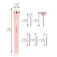 Kit De Uñas Eléctrico YIKOOLIN Recargable Y Sin Cable Con 4 Velocidades Trimmer De Cutícula Portátil Para Manicura Y Pedicura - details 14