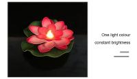 Lámpara De Noche LED Multicolor Loto Sensor 10CM 6PCS Flor Flotante Para Jardín Y Acuario Decoración Festiva Luz De Loto - details 12