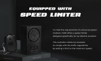 YUME HAWK Patinete Eléctrico, Neumáticos Todo Terreno sin Cámara de Aire de 10x3.15" Motor de 1200W*2 Batería de 60V 22.5Ah Velocidad Máxima de 70km/h Alcance Máximo de 70km Freno de Disco Hidráulico Carga Máxima de 126kg Control mediante APP - Negro - details 10