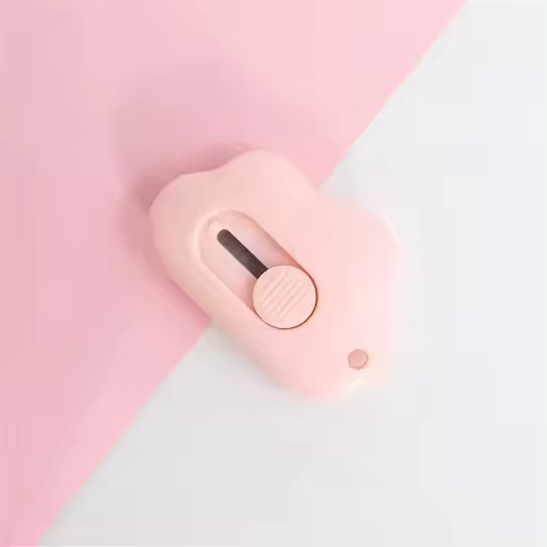 Cuchillo De Utilidad Portátil Mini Con Diseño De Conejo Y Nube Cortador De Papel Para Oficina Suministros De Corte Con Hoja De Acero - 1