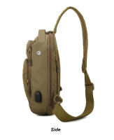 Bolsa De Pecho Táctica USB Bolsa De Hombro Para Hombres Deporte Al Aire Libre Pesca Senderismo Viaje Caza Camping Bolsa De Mano Unisex - details 12