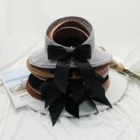 Sombrero De Paja Plegable Ancho Para Mujer Sombrilla De Playa Verano Protección Solar Con Lazo Sombrero De Sol Para Mujer - details 7