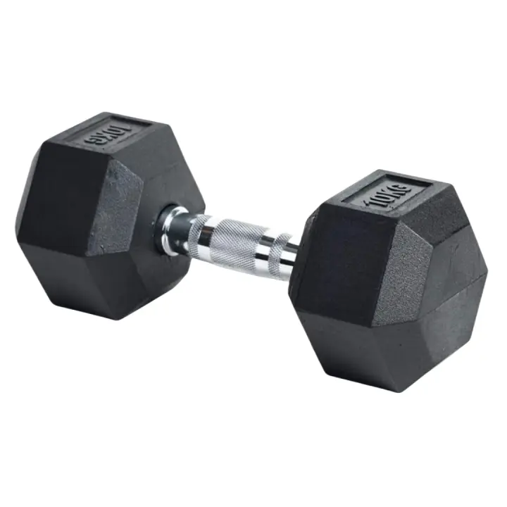 STARLEY-Mancuerna de goma hexagonales para hombres y mujeres, equipo de gimnasio familiar1x,2.5kg. 1x5kg,1x 7.5kg.1x12.5kg.1x15kg - 1