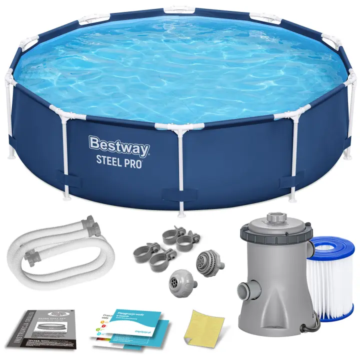 Piscina de jardín con estructura de 305 x 76 cm 8 en 1 Bestway 56679 - 1