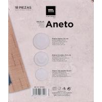 STARLEY-Vajilla redonda 12pcs ,18Pcs  blanco aneto md - details 0