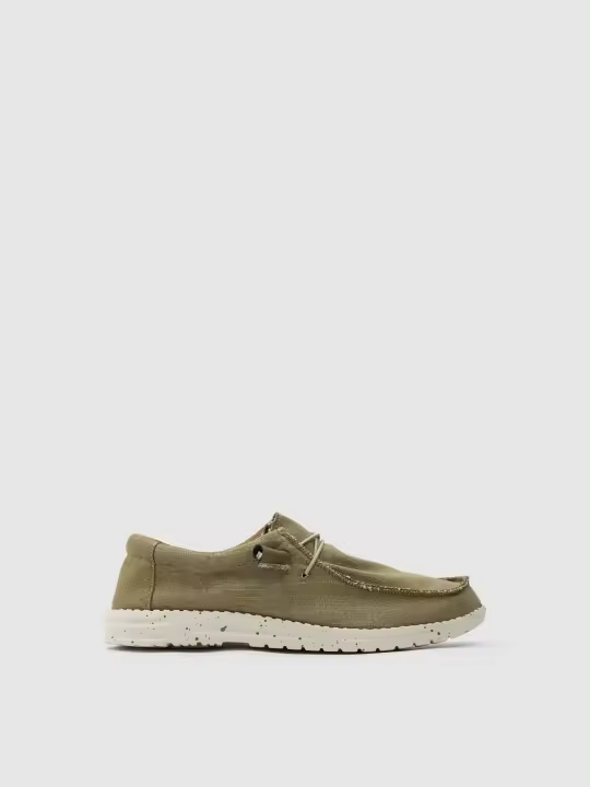 Zapatillas deportivas estilo náuticos en tejido de loneta INSIDE - 1