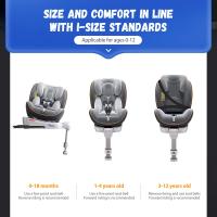 Silla de Coche para Bebé - Arnés de Seguridad 5 Puntos - Regulable en Altura - Niños 0-36KG - Asiento de seguridad para niños con rotación de 360 ​​grados y patas de apoyo - details 5