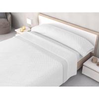Mercatienda.es Sábanas Coralina Térmicas de Invierno - Tacto Suave - Doble Perchado 220grs - MOD CULLA GRIS - Válidas 190/200cm + 30cm - Confort Antiestrés - details 0