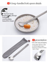 Tiartisan Cuchara De Titanio Ultraligera Con Mango Largo Para Camping Y Exterior Utensilio De Comedor Pulido Mate Portátil - details 10