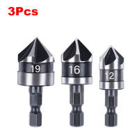 Juego De 3 Piezas De Brocas De HSS Para Taladro Cincel Hexagonal 90 Grados Herramientas De Carpintería Para Madera Broca De Acero Al Carbono - details 0