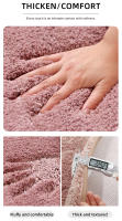 Alfombra De Piso De Terciopelo Grueso Y Cómoda Antideslizante Absorbedora De Agua Para Baño Dormitorio Sala De Estar Alfombra Para Interior - details 7