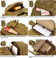 40l Gran capacidad mochila táctica Militar nylon impermeable paraguas mujeres para senderismo Deportes Caza camping trekking Ciclismo Escalada - details 8
