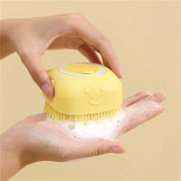 Cepillo De Baño De Silicona Para Bebés Y Niños Cepillo De Masaje De Grooming Accesorios De Baño Limpieza Corporal Material De Plástico - details 5