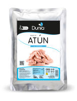 Dunia - Atún al natural en bolsa tipo pouch 1 kg (900 g escurrido), 95% atún sin aceite, libre de aditivos y conservantes, apto para congelar - details 0