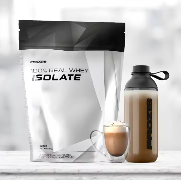 100% REAL WHEY ISOLATE (1KG) - Prozis  Baja en azúcares  Baja en grasas  Deliciosos sabores - 1