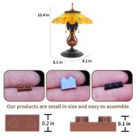 Lámpara De Mesa Retro Con Bloques De Construcción DIY Decoración Para Habitaciones Y Regalos Para Niños Y Adultos Iluminación Nocturna Con Piezas De Rompecabezas - details 4