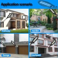 Lámpara Solar De Calle Exterior Impermeable Con Sensor De Movimiento LED Para Jardín Ángulo Ajustable Luz Solar Moderna IP65 - details 8