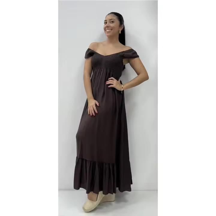Vestido Gloria Marron - 1