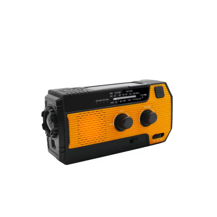 Emergency Crank Weather Radio, 4000mAh Solar Hand Crank Portable AM/FM/NOAA, with 1W 3 Mode Flashlight & Motion Sensor Reading Lamp, Cell Phone Charger, SOS for Home and Emergency Green - 1