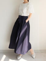 Falda Midi A-Line Elegante De Cintura Alta Para Mujer REALEFT Con Bolsillos Estilo Coreano Casual Suelta Y Solidaria Con Cinturón - details 34