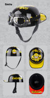 Gorro De Béisbol DS 2023 Retro Casco De Verano Para Motocicleta Cruzador Chopper Vintage Con Abertura Frontal Para Scooter Y Gangster - details 11