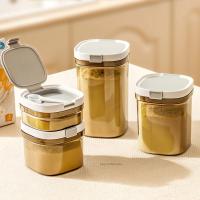 Contenedor De Almacenamiento De Alimentos Airtight Con Cuchara 800/1300/1800ml Jars De Cocina Para Harina Azúcar Café BPA-Free Pila Superior Fácil De Limpiar - details 0