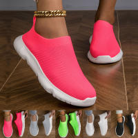 Zapatillas De Mujer Transpirables De Tejido Ligero Y Bajo Para Salir Casual Sin Cordones Con Suela EVA Para Primavera/Otoño - details 0