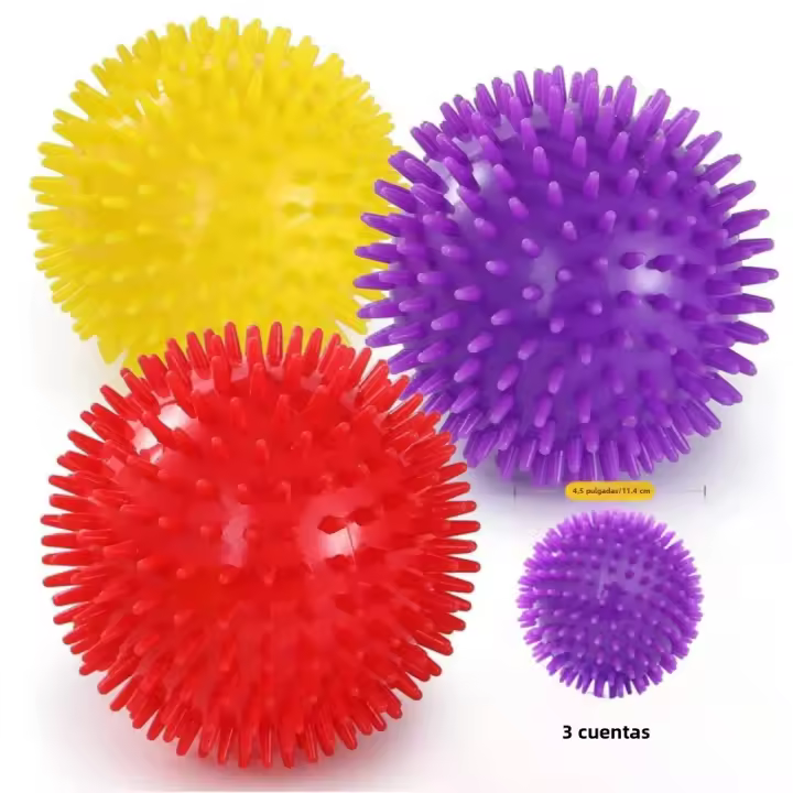 Juguete Para Perros De Tamaño Medio Y Grande Bola De Masticar Para Dientes De Perro Libre De Bisfenol a No Tóxico Espinosa - 1