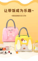 Bolsa de picnic al aire libre para estudiantes, bolsa de hielo fresco espesada con papel de aluminio, bolsa de lonchera portátil, bolsa de almuerzo portátil, bolsa de aislamiento bento - details 5
