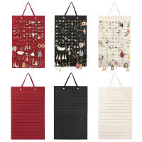 Organizador De Joyas De Pared Vertical Para Collares Pendientes Y Pulseras Bolsa Adhesiva En Color Velishy Material De Algodón - details 7