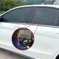 1Par De Cortinas De Sol Para Ventanas Del Coche Malla Transpirable Cubierta De Visera Estilo De Adorno Interior Automotriz - details 5