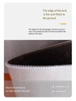 Manta De Cama Con Diseño De Flores Cristal Velvet Absorbente Antideslizante Y Resistente a La Suciedad Para Habitación Moderna - details 3