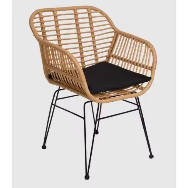 Silla ratán sintetico con cojin     -EkilikuaHome - 1