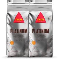 Delta Cafés - Café en Grano Platinum - 2 Paquetes de 1 Kg - Intensidad 12 - Mezcla de Granos de Café Tostados Arábica y Robusta - Sumamente Aromático con Notas de Nueces Tostadas. FlavorName: Café tostado con finos matices de fruta madura; - details 0