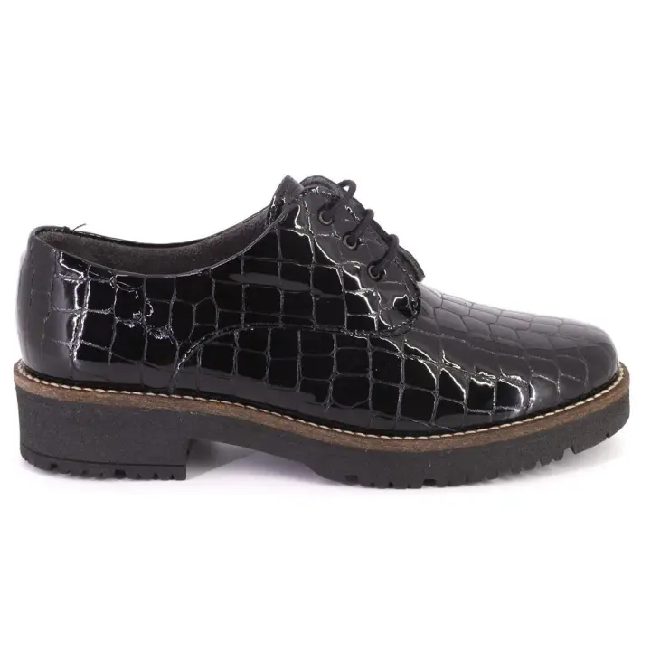 PITILLOS 5370 Zapatos con cordones de mujer negro 623 - 1