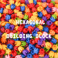 Juguete De Construcción Para Niños Bloques Hexagonales Con Engrosado De Dientes Plásticos Juego De Rompecabezas Para Educar Y Divertir - details 0