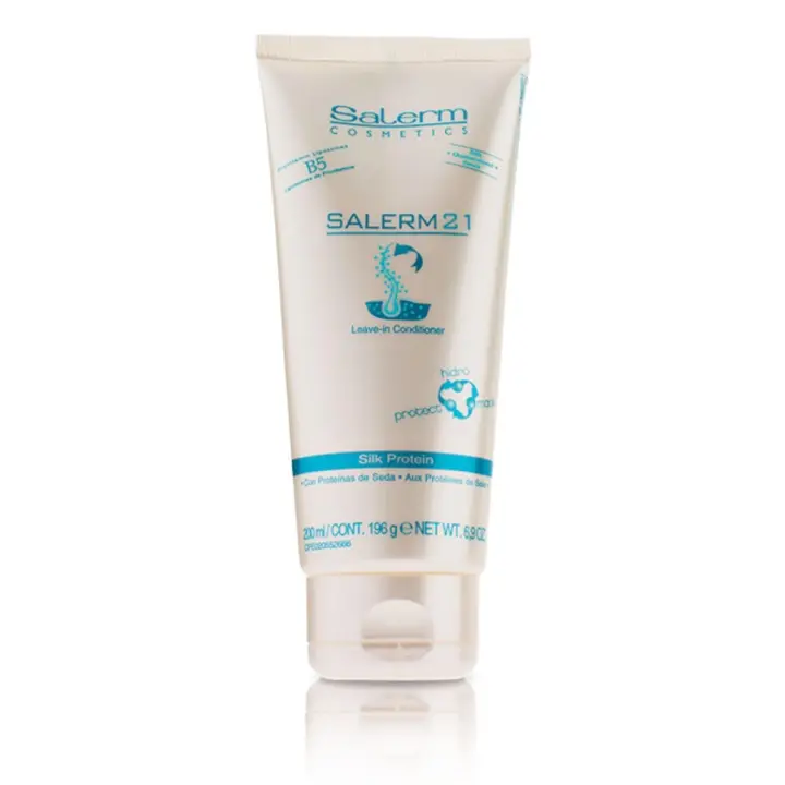 Salerm 21 Silk Protein leave in conditioner con proteína de seda Nutrición profunda con o sin aclarado 250ml - 1