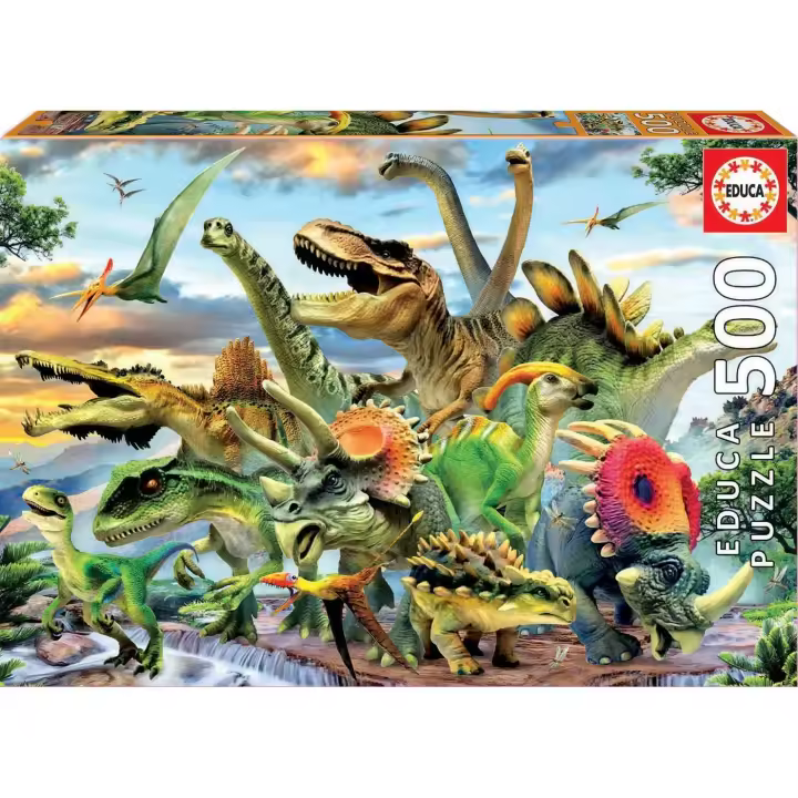 Educa - Dinosaurios Puzzle, 500 Piezas ref.17961 - 1