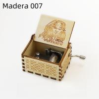 Caja de música manual de madera, con tallado retro (o talla antigua) - Regalo de cumpleaños con impresión a color - details 23