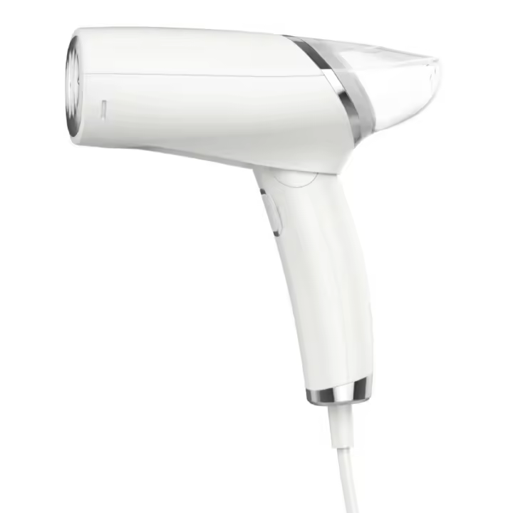 Vaporizador de ropa de mano Pequeño cepillo de vapor para el hogar mini máquina de planchar plegable portátil de viaje, Blanco Espino - 1