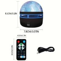 Proyector De Onda Oceánica USB Con 7 Modos De Color Y Brillo Ajustable Iluminación Multicolor Para Habitaciones - details 7