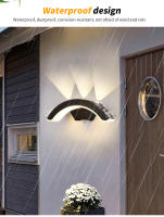 Lámpara De Pared Exterior Impermeable IP66 Iluminación Moderna Para Porche Balcones Jardines Vestíbulo Luz Exterior LED Incluida - details 1