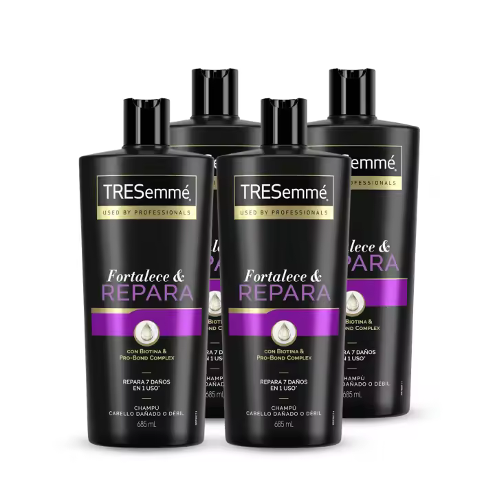 TRESemmé Champú Fortalece y Repara 685ml - Pack de 4 - 1