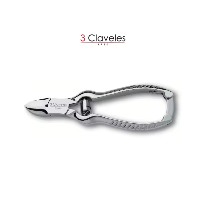 3 Claveles 238 - Alicate Para Para Pedicura, Americano, 4 Cm Inoxidable, Cranberry - 1