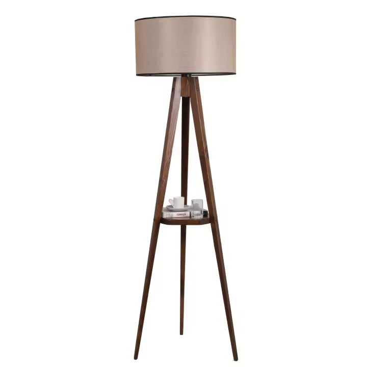 Lámpara de pie WELLHOME con FIR TREE BODY color Nogal - 1