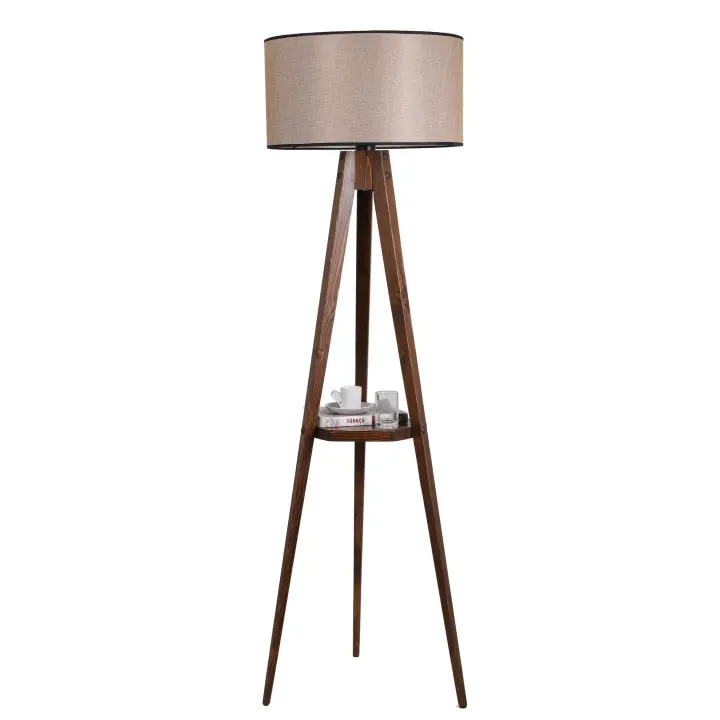 Lámpara de pie WELLHOME con FIR TREE BODY color Nogal - 1