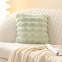 Juego De Cojines De Peluche Tuscan Rabbit En Color Crema Suaves Para Sofa Y Coche Decoración De Dormitorio Tamaño 45x45cm - details 7