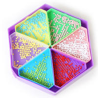 Kit De Paleta De Diamante 7 En 1 Con Almacenamiento Hexagonal De Gran Capacidad Y Pluma De Diamante Herramientas Para Pintura Y Bordado Artísticos - details 7
